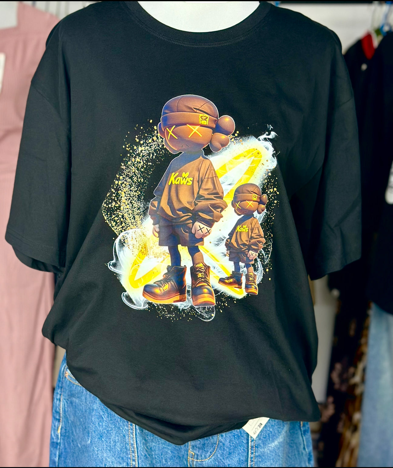 Streetwear KAWS-Inspired Graphic T-Shirt