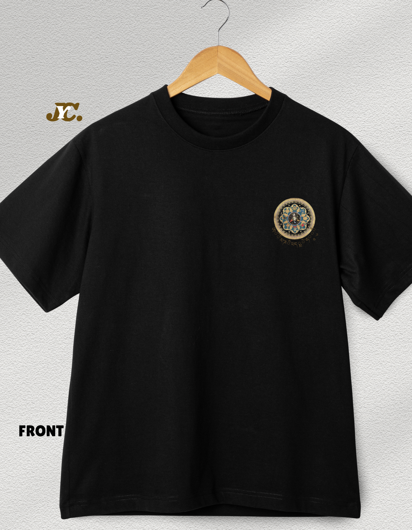 J67- Mandala Print 100% cotton T-shirt/ Slim Fit Tshirt for summer