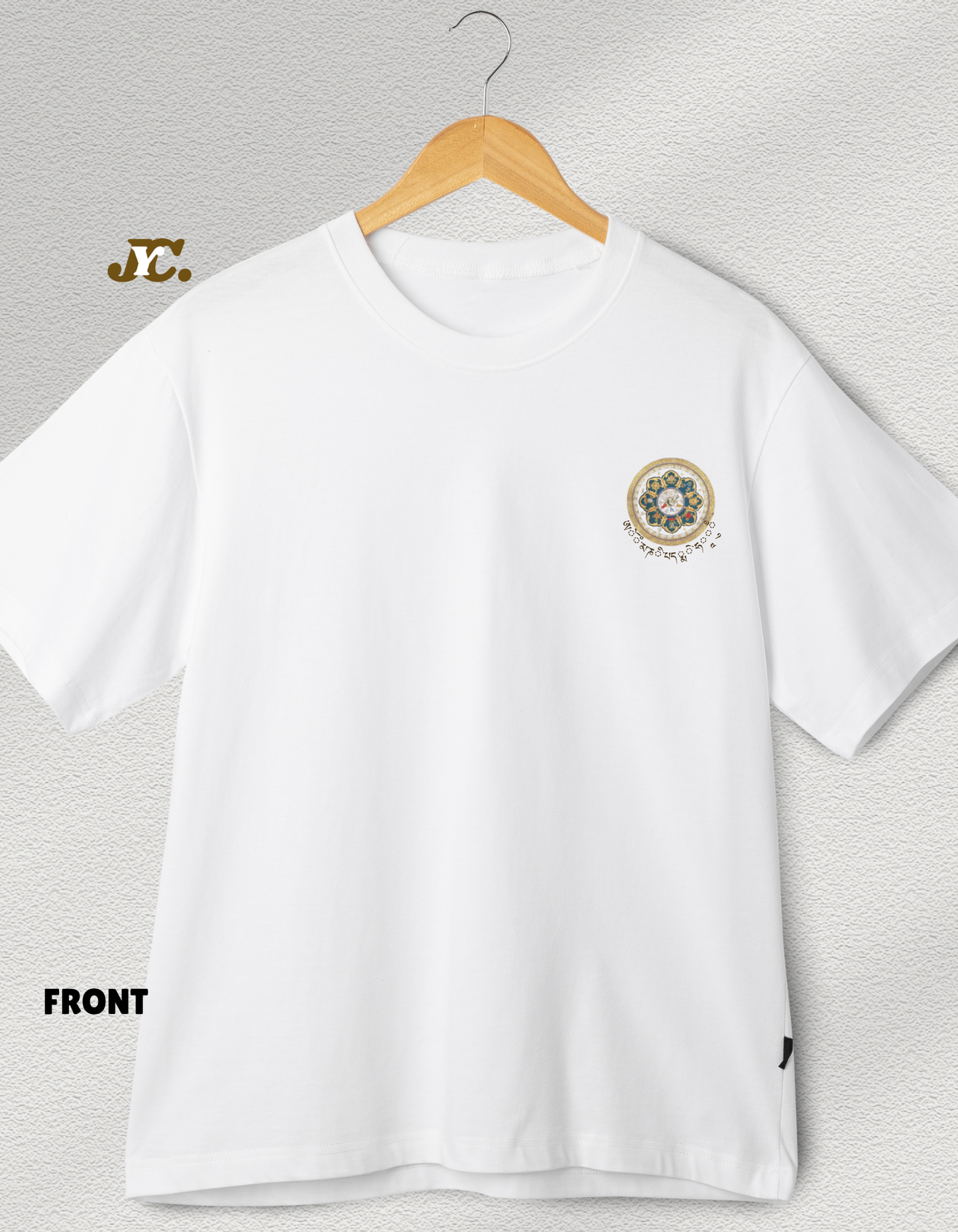J67- Mandala Print 100% cotton T-shirt/ Slim Fit Tshirt for summer