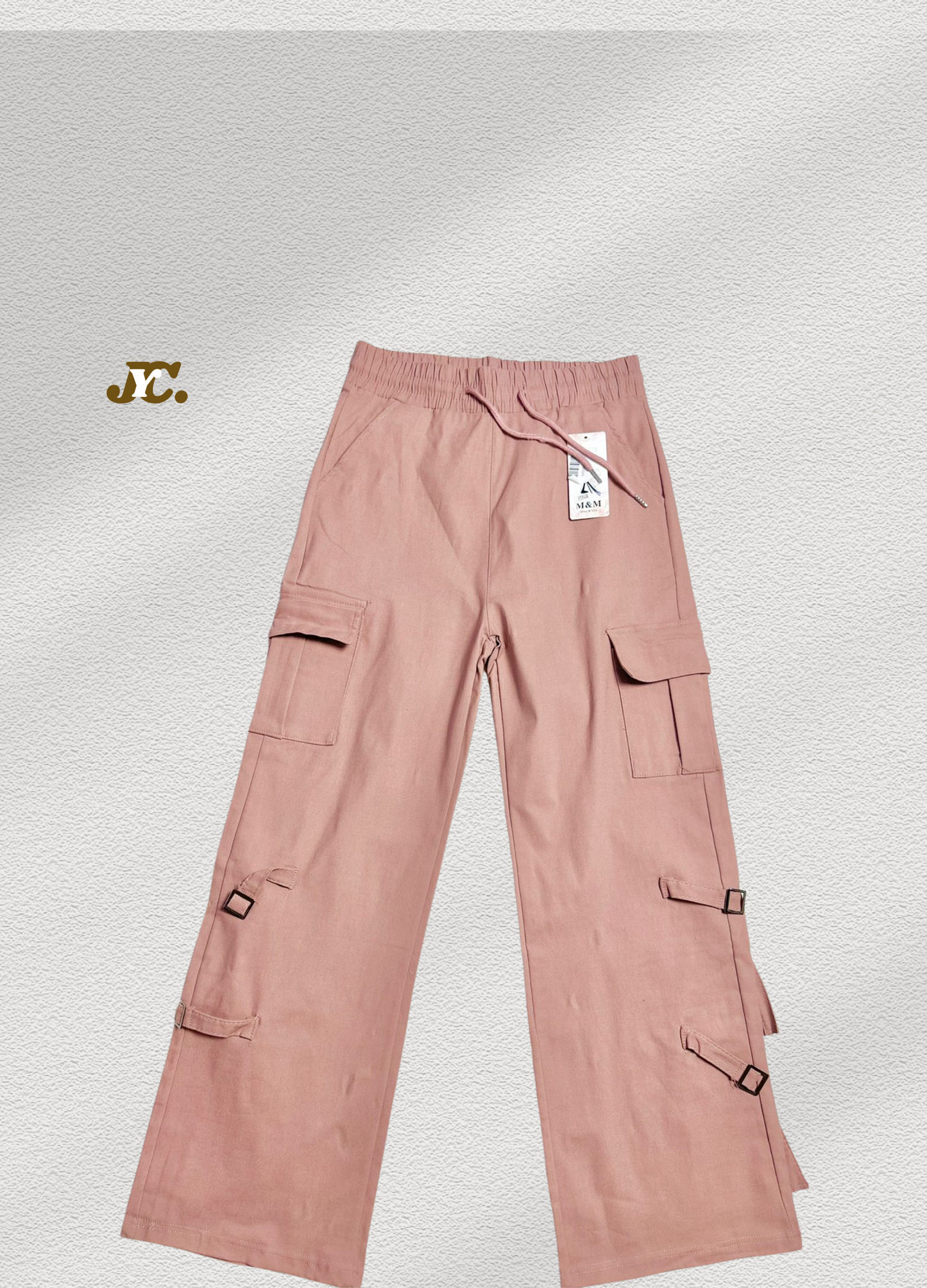 J49-Stretchable Comfy Cargo Pants for women / Cotton Blend Span Cargo Pants for women