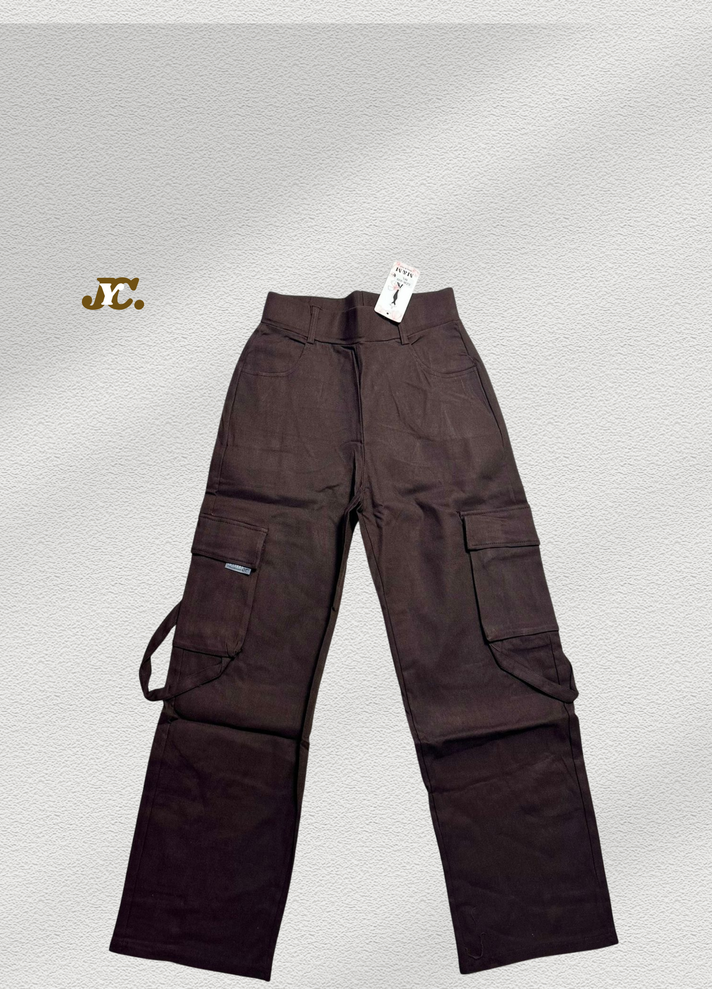 J49-Stretchable Comfy Cargo Pants for women / Cotton Blend Span Cargo Pants for women
