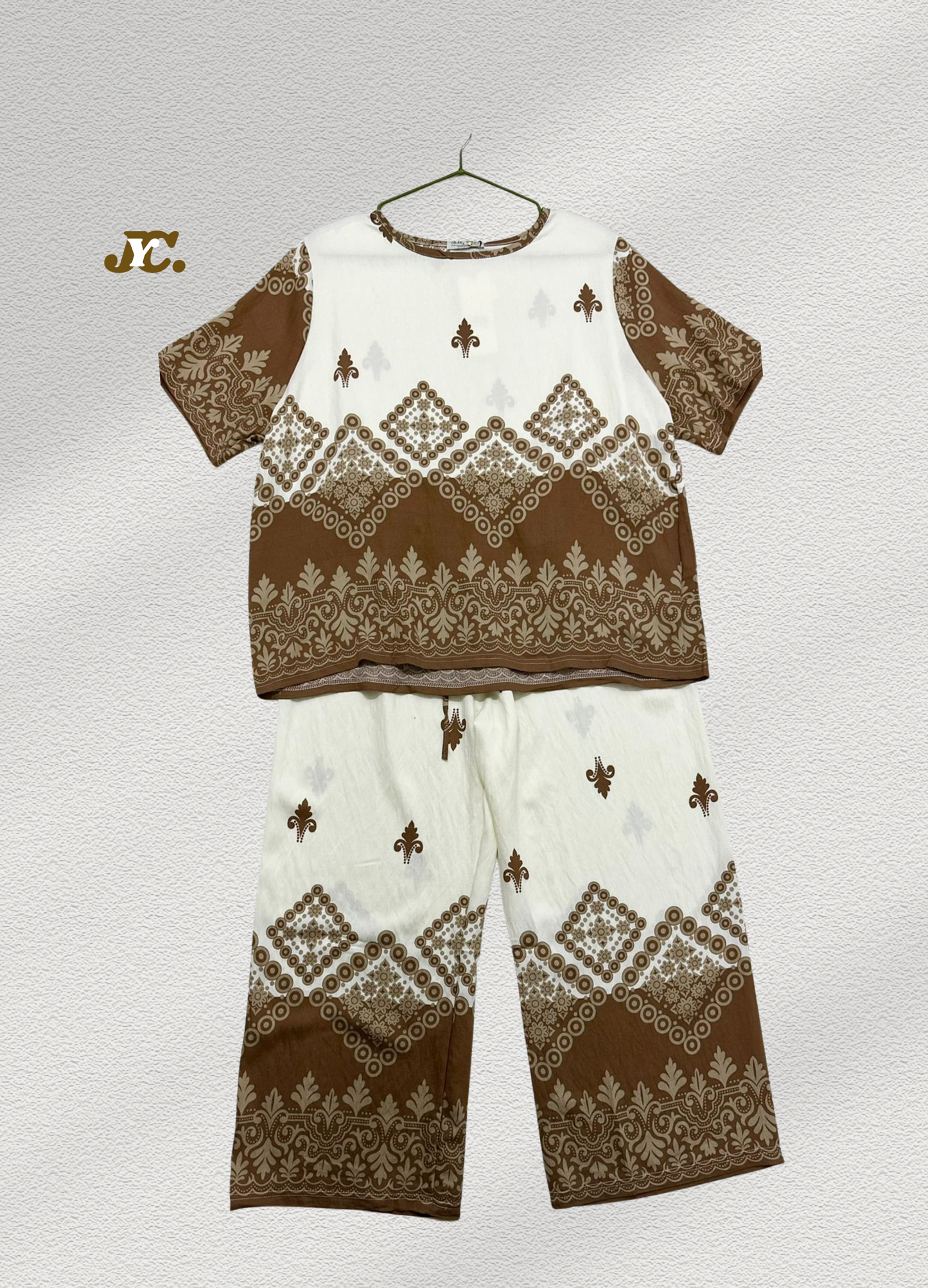 J29- Ladies Summer Print Co-Ord Set for Women | Soft Cotton Blend Co-ord set
