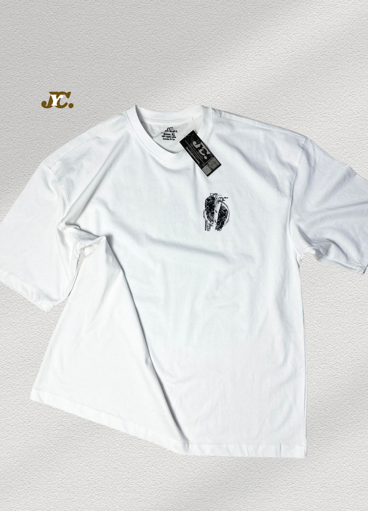 J51-Bhairava Divine Unisex Oversized T-Shirt – 100% Cotton | Drop Shoulder | Premium Finish