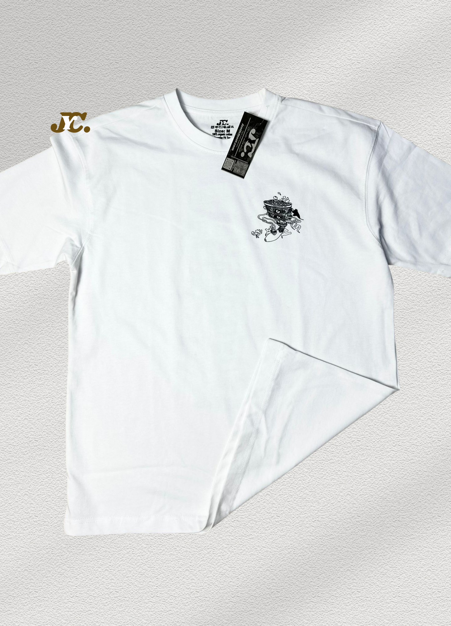 J52-Mani Prayer Wheel Unisex Oversized T-Shirt – 100% Cotton | Tibetan Art | Drop Shoulder Fit