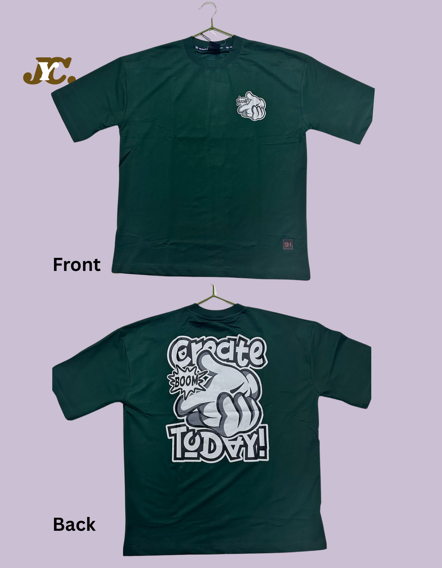 Boom Print Oversize Tee