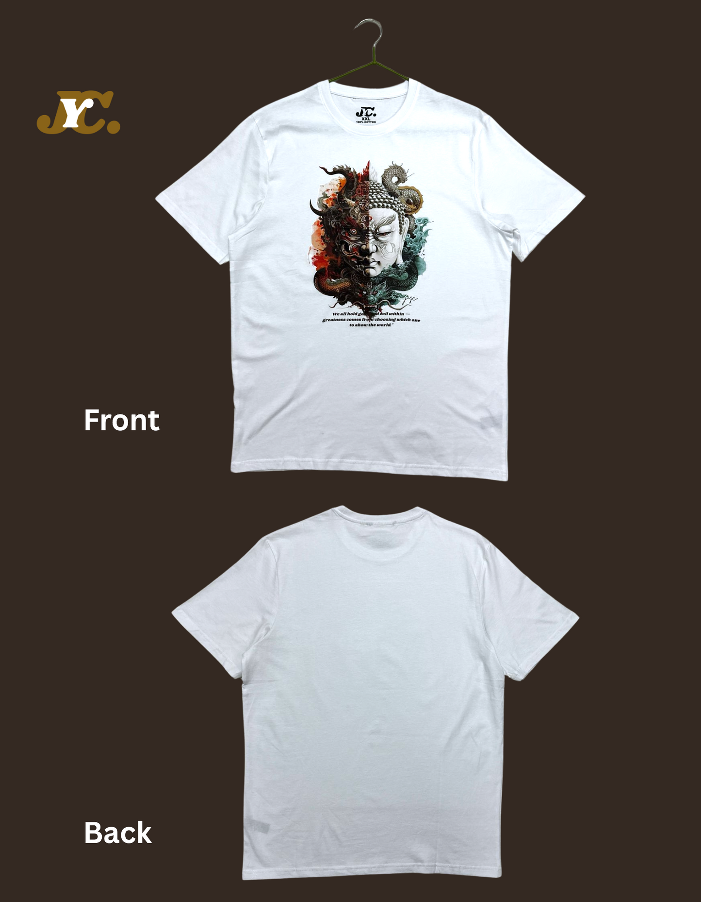 Buddha Good &amp; Evil 100% Cotton Tees