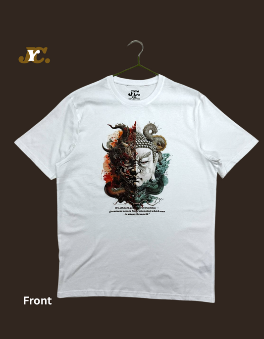 Buddha Good &amp; Evil 100% Cotton Tees