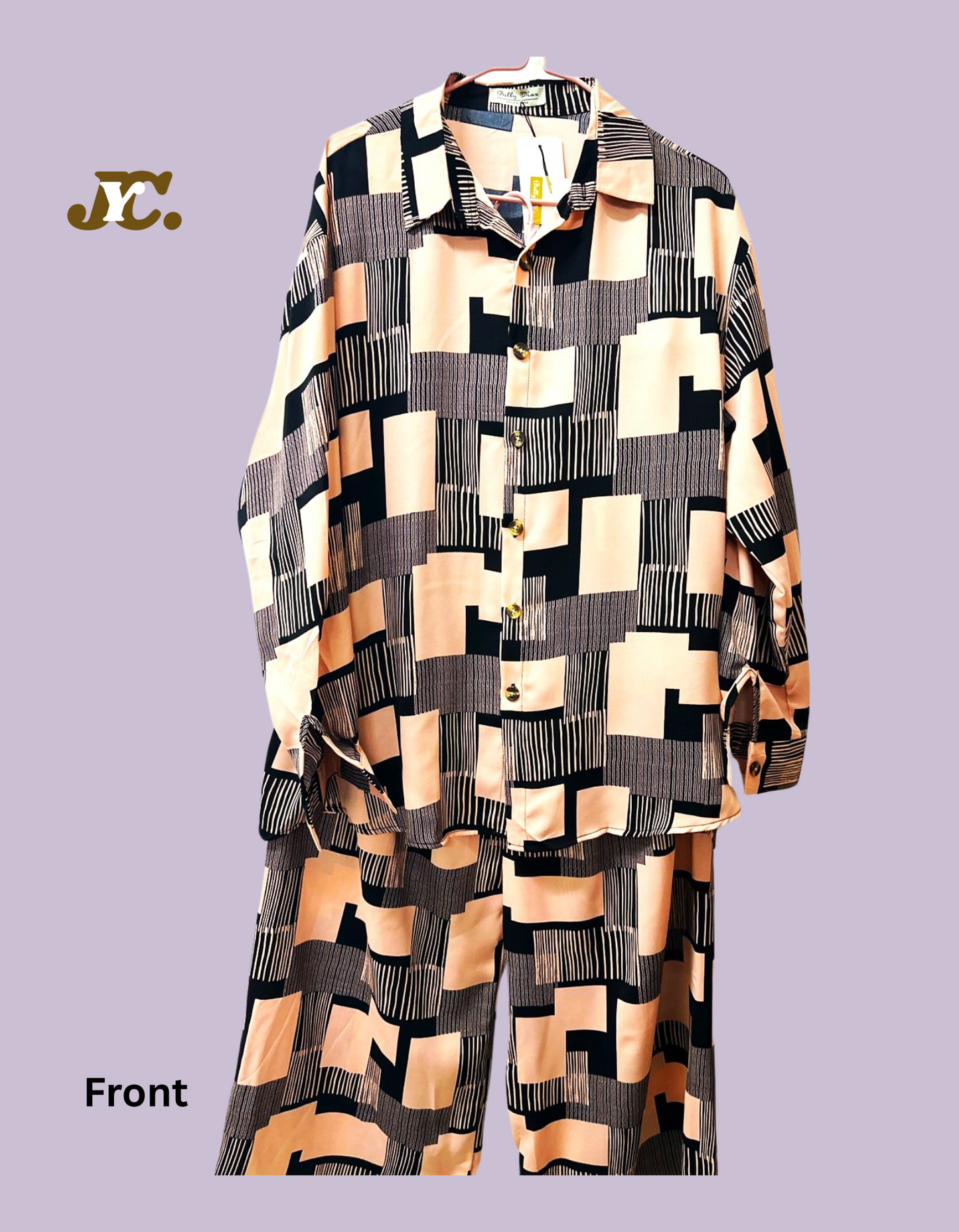 StripeRect Ladies Co-ord Set