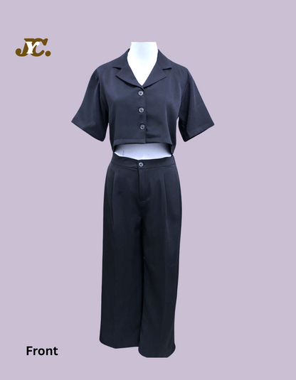 JYC Crop Shirt at Pant Set