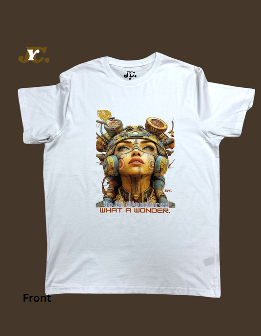 Wonder &amp; Wondered Print na 100% Cotton Tees