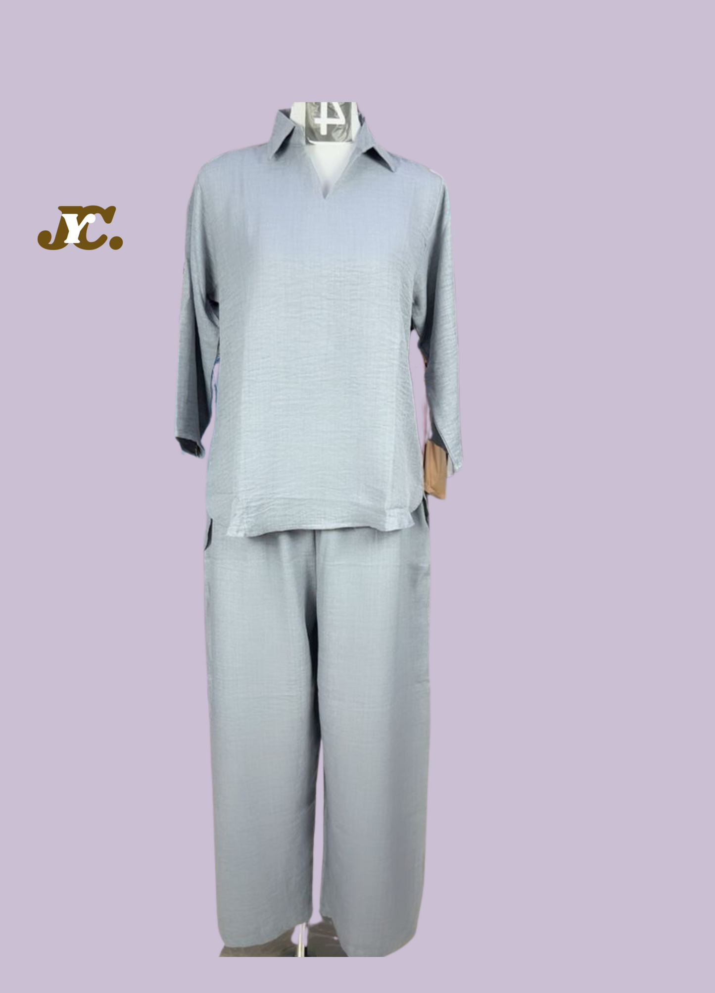 COR2-023: Plain Co-ord Set, premium linen co-ord set.