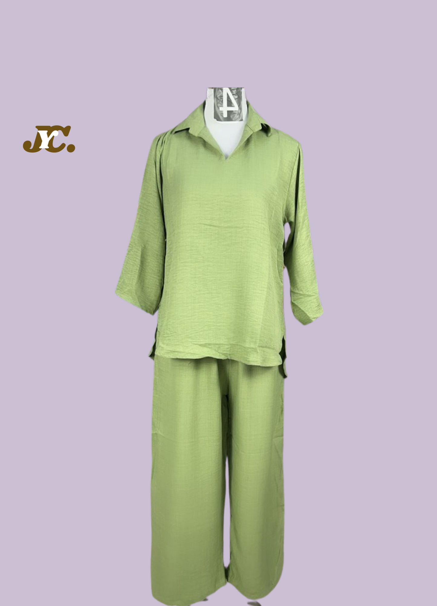 COR2-023: Plain Co-ord Set, premium linen co-ord set.