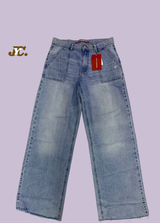 JNS-3020-Wide leg Jeans para sa mga kababaihan