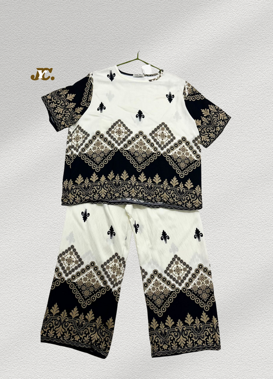 J29- Ladies Summer Print Co-Ord Set for Women | Soft Cotton Blend  Co-ord set