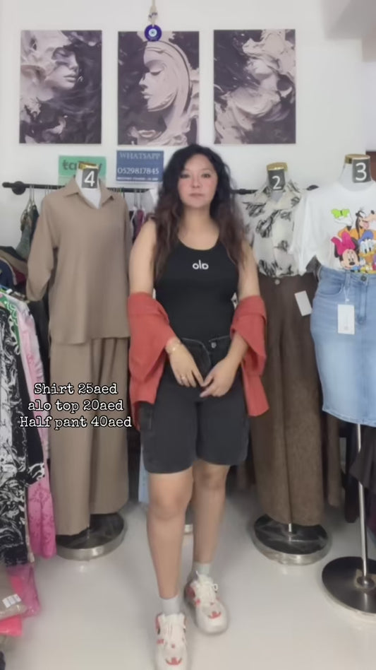 JS-3026-Ladies Jeans cargo Shorts